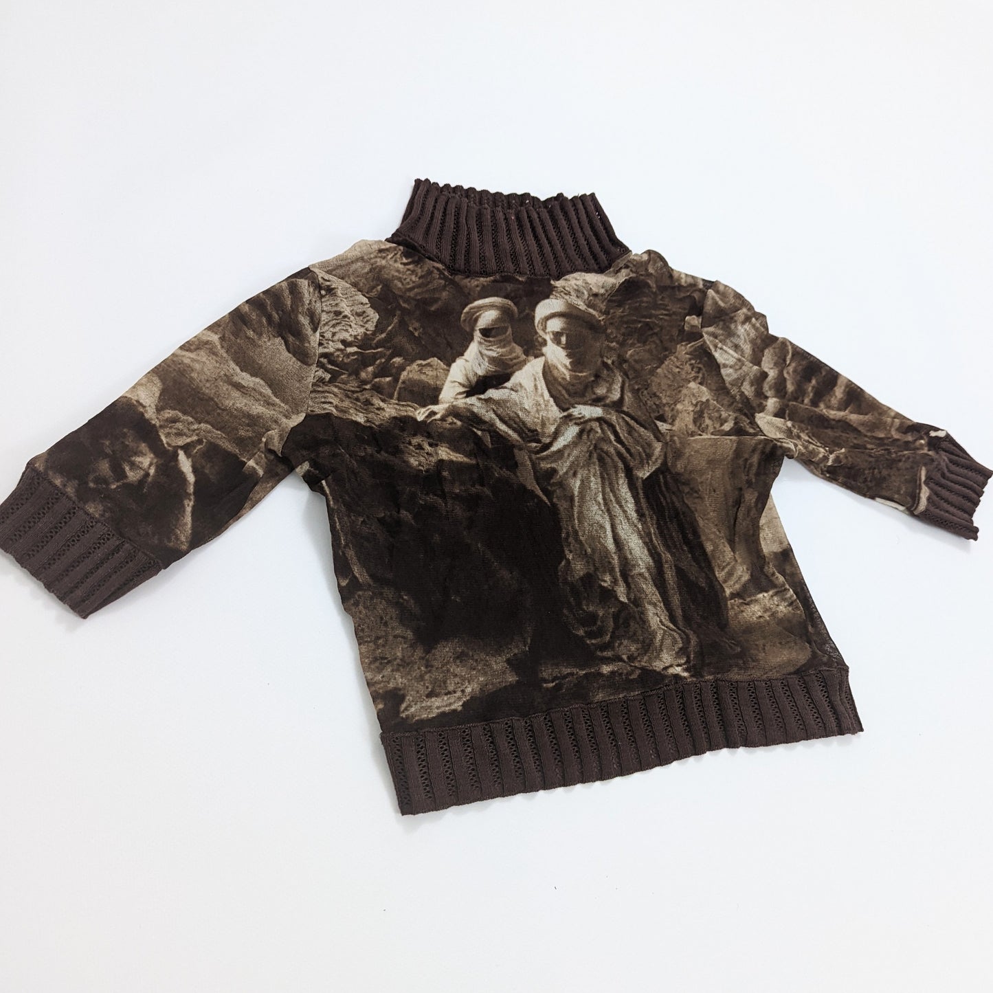 Mesh turtleneck T-shirt Jean-Paul Gaultier - Bedouin Collection S/S 1998 - M