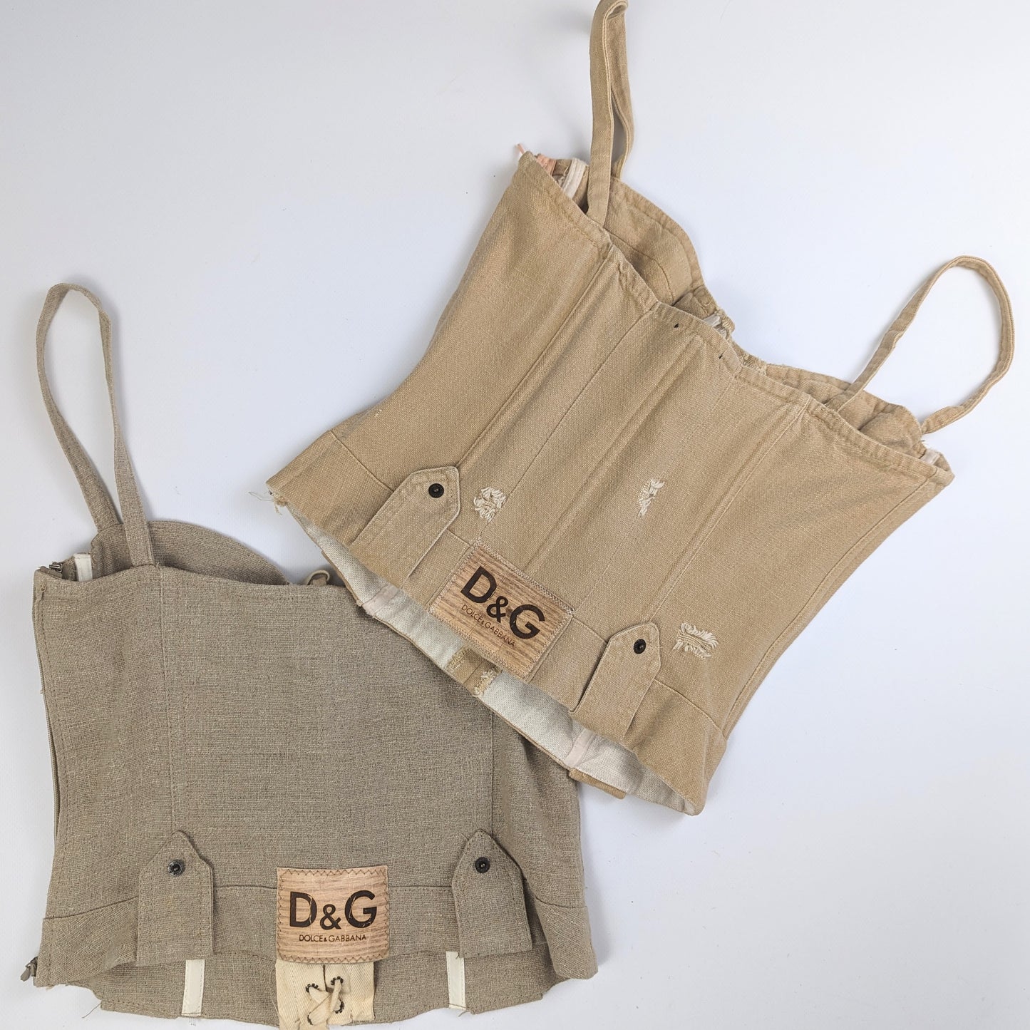 Dolce & Gabbana linen bustier - S