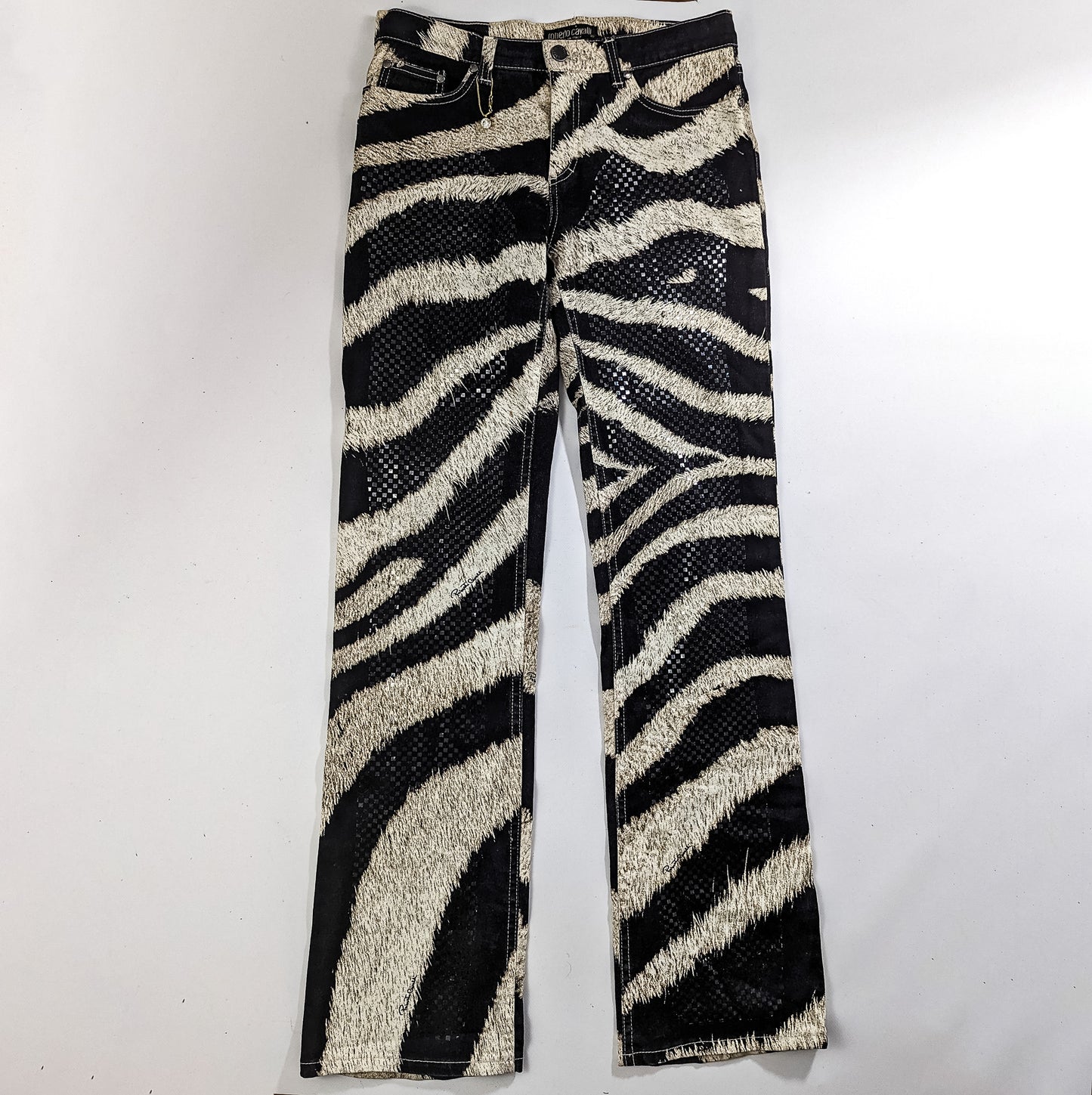 Roberto Cavalli Zebra pattern jeans - S