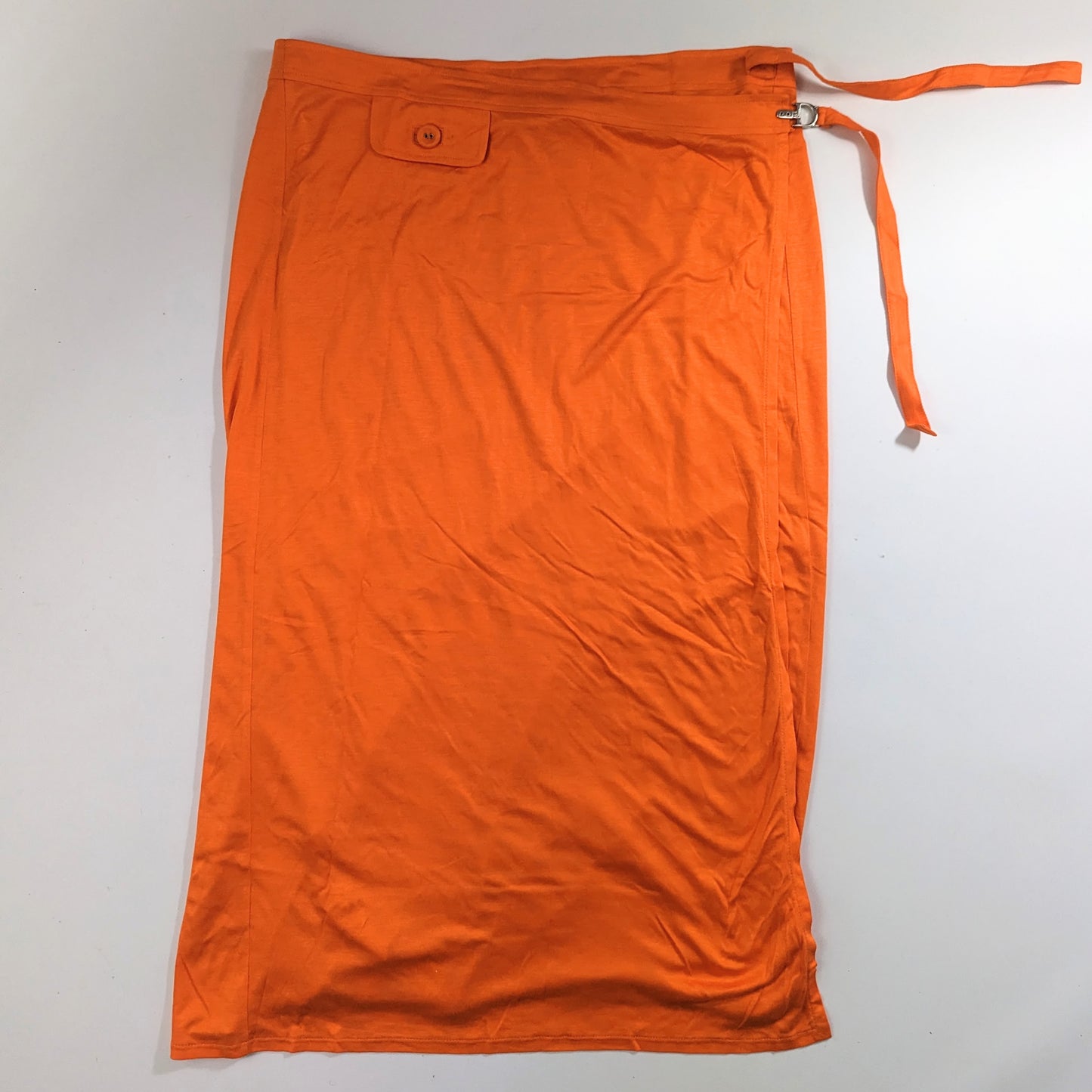 Dior orange sarong set by Galliano S/S 2006