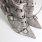 Dior by Galliano gray snake leather lace-up boots -EU39|6UK|8US