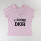 "J'adore Dior" 1947 pink t-shirt - L