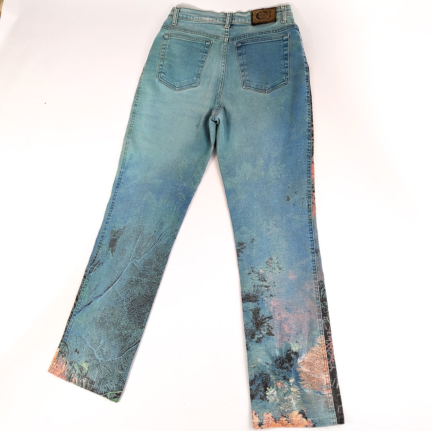 Roberto Cavalli jeans with seabed pattern - S