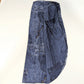 Dior pareo skirt by Galliano with trompe l'oeil denim jeans print - S/S2000