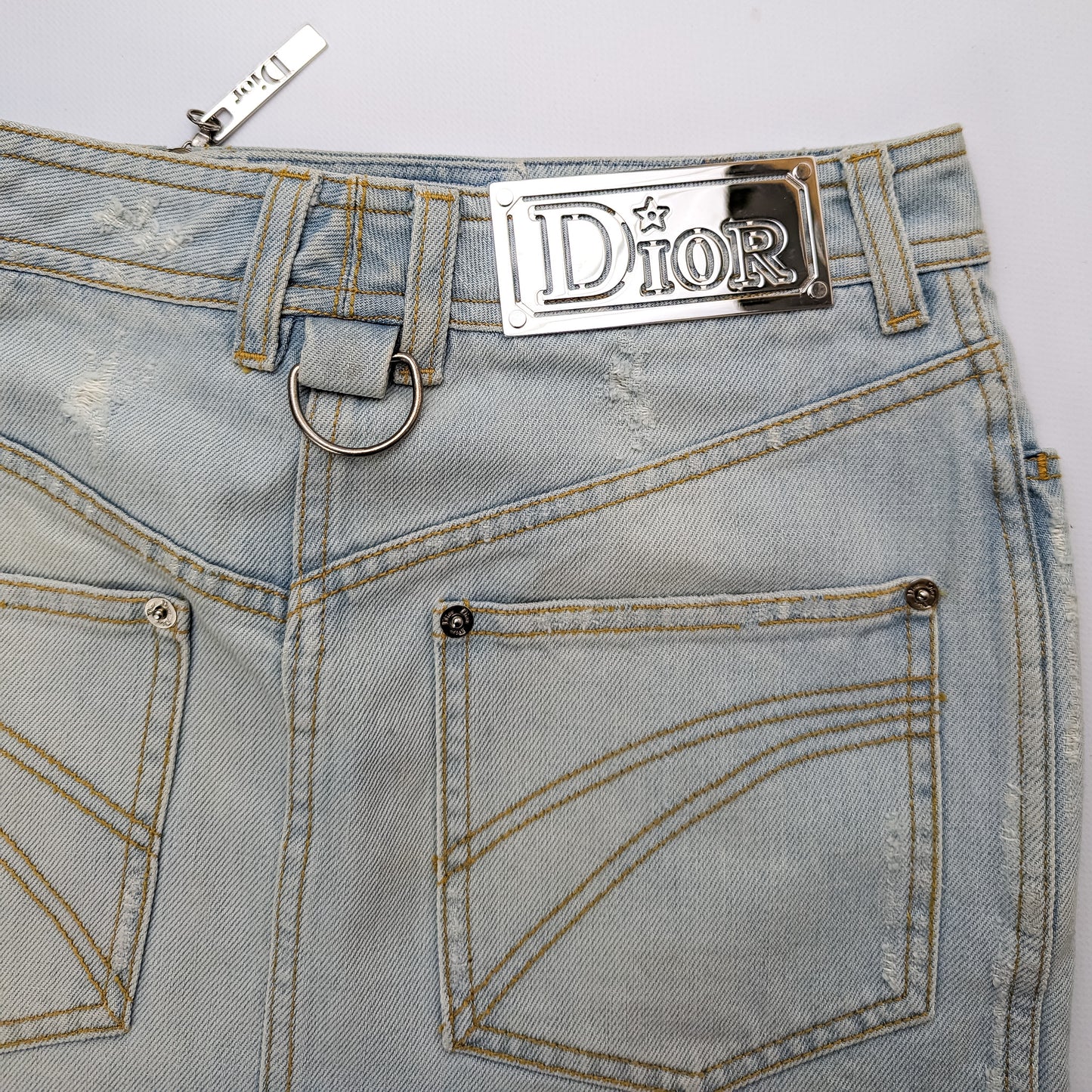 Dior denim mini skirt by Galliano - XS