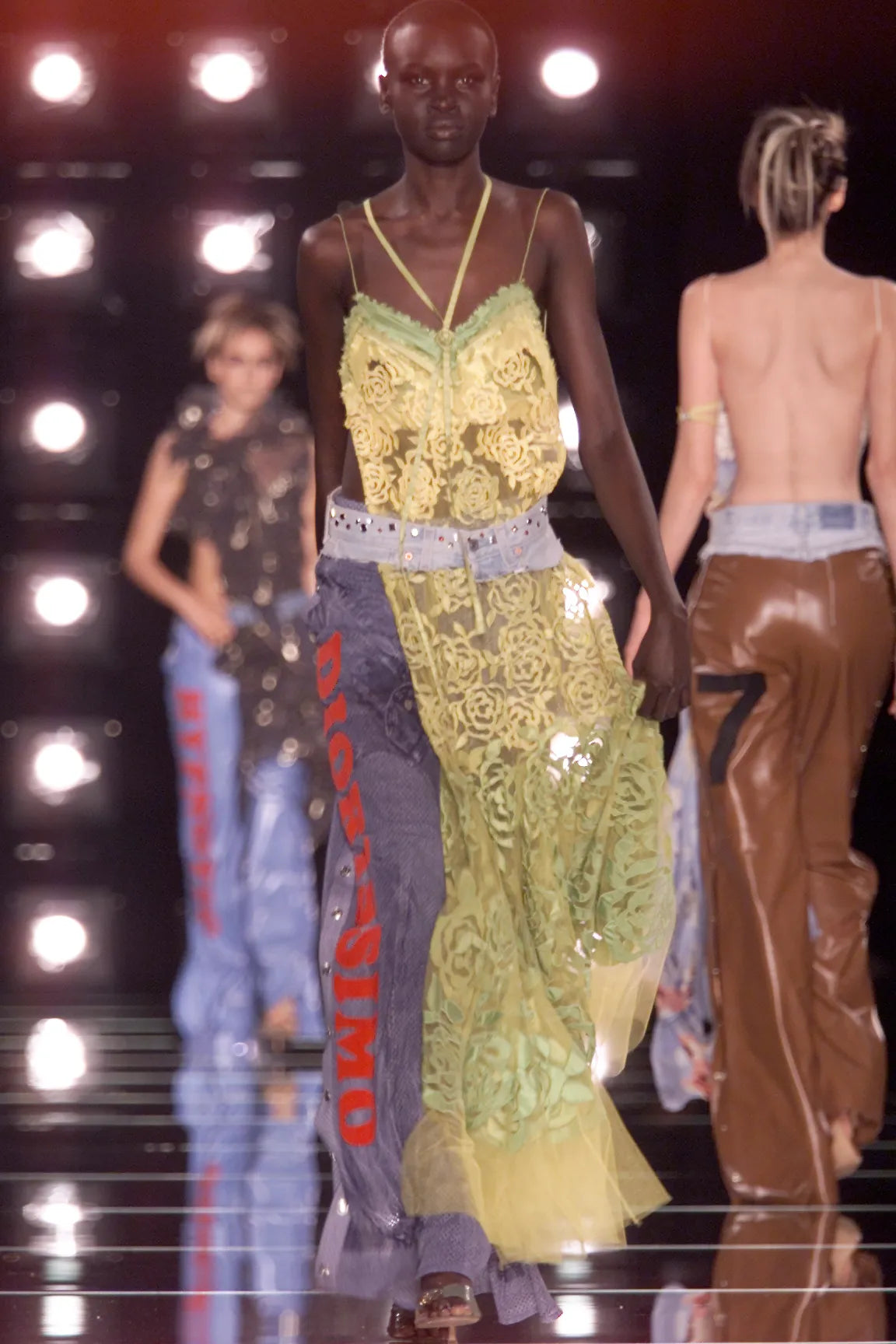 Dior studded jeans belt by Galliano - S/S 2001